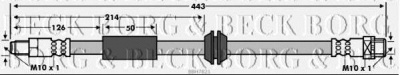 BORG & BECK bbh7821 -  Тормозной шланг